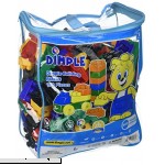 Dimple 150 Piece Soft Plastic Multi Colored Building Block Set with Wheeled Train Pieces and Carry Bag Tons of Fun Great for Kids & Toddlers  B00KVMQHLS